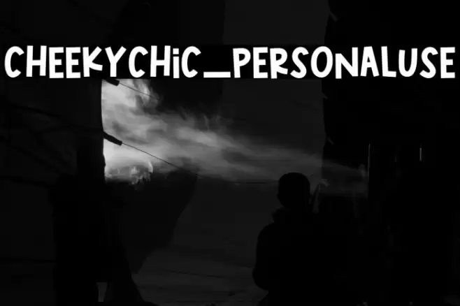 CheekyChic_PERSONALUSE Font examples