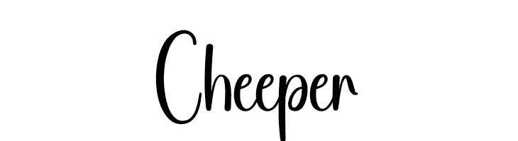 Cheeper  font caratteri gratis