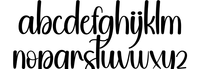 Cheeper Font LOWERCASE