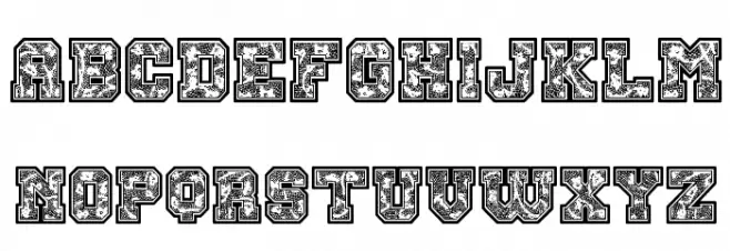 Cheer Lace Leader Schriftart Groß