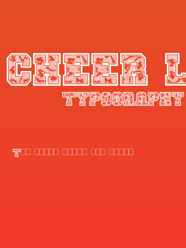 Cheer Lace Leader Poster