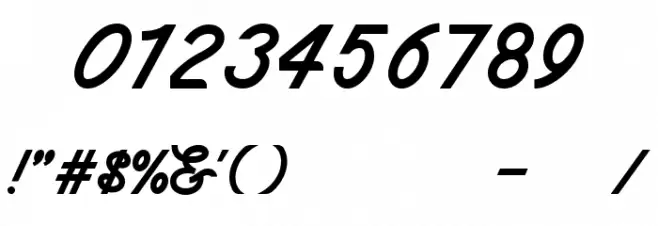 CheerScriptEdgeBold Font OTHER CHARS