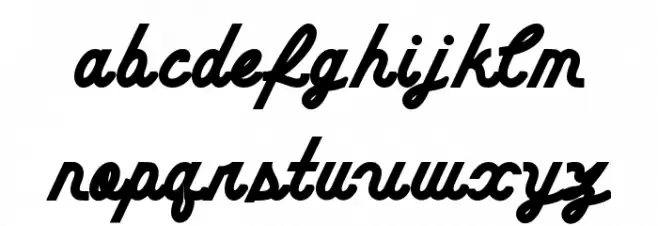 CheerScriptEdgeBold Schriftart Kleinbuchstaben