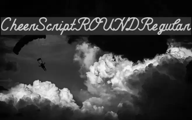 CheerScriptROUNDRegular Font examples