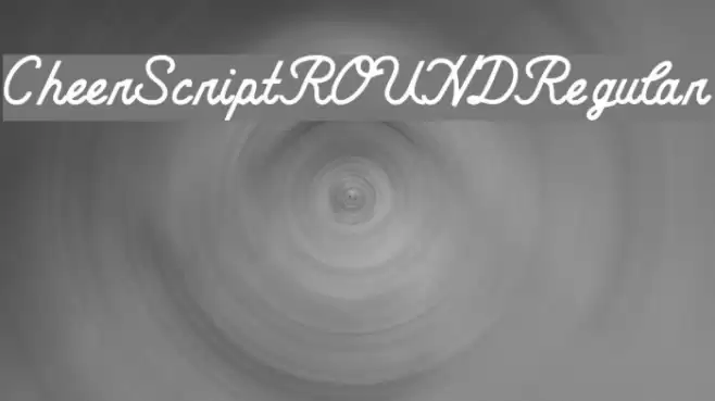 CheerScriptROUNDRegular Font examples