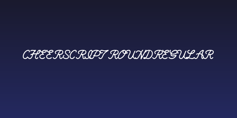 CheerScriptROUNDRegular Social Header