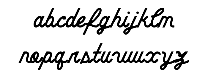 CheerScriptROUNDRegular Schriftart Kleinbuchstaben