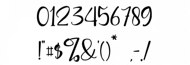 Cheerful Day Font OTHER CHARS