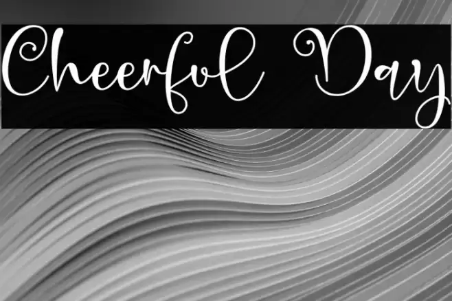 Cheerful Day Font examples