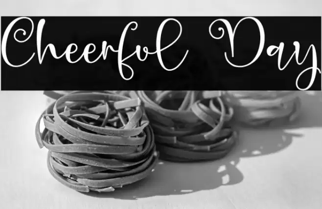 Cheerful Day Font examples