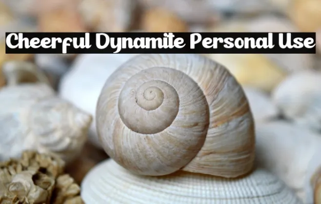 Cheerful Dynamite Personal Use Example 2