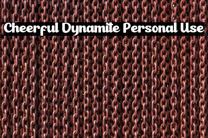 Cheerful Dynamite Personal Use Example 3