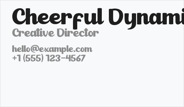 Cheerful Dynamite Personal Use Business Card