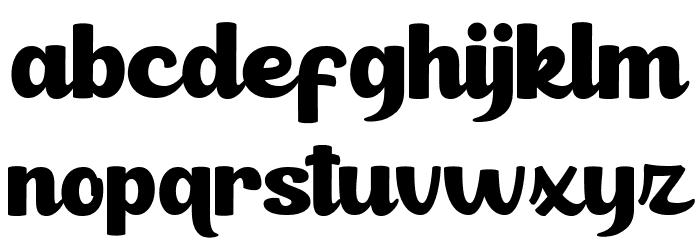 Cheerful Dynamite Personal Use Font LOWERCASE