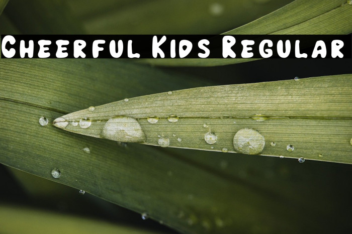 Cheerful Kids Regular Example 1