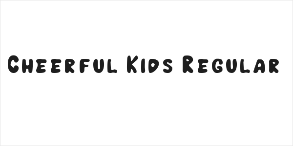Cheerful Kids Regular Logo