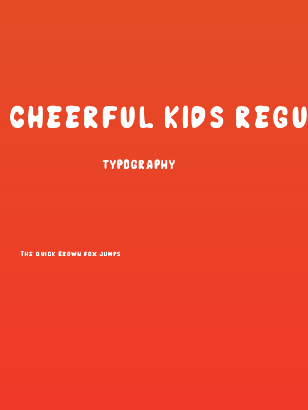 Cheerful Kids Regular Poster