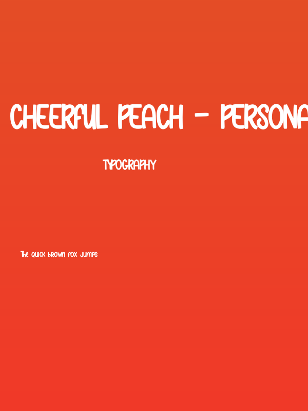 Cheerful Peach - Personal Use Poster
