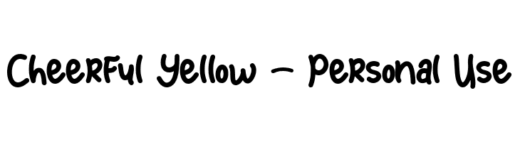 Cheerful Yellow - Personal Use  font caratteri gratis