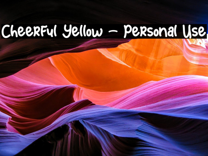 Cheerful Yellow - Personal Use Example 1