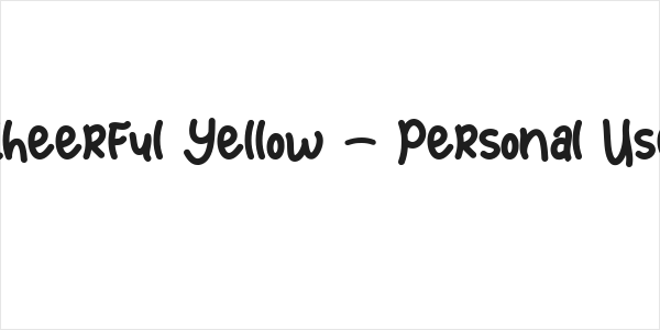 Cheerful Yellow - Personal Use Logo
