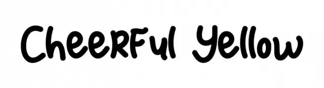 Cheerful Yellow  تنزيل الخطوط