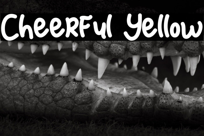 Cheerful Yellow Example 1