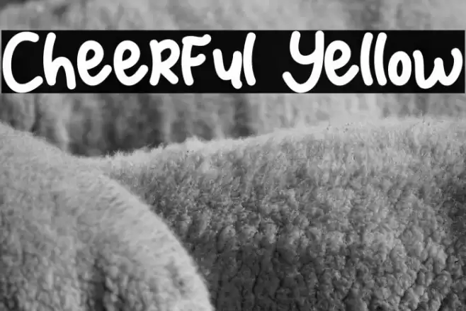 Cheerful Yellow Font examples