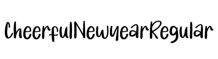 CheerfulNewyearRegular  لخطوط تنزيل