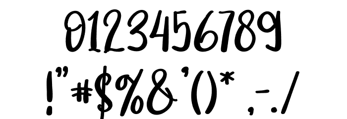 CheerfulNewyearRegular Font OTHER CHARS