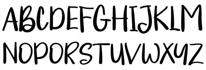 CheerfulNewyearRegular Font UPPERCASE