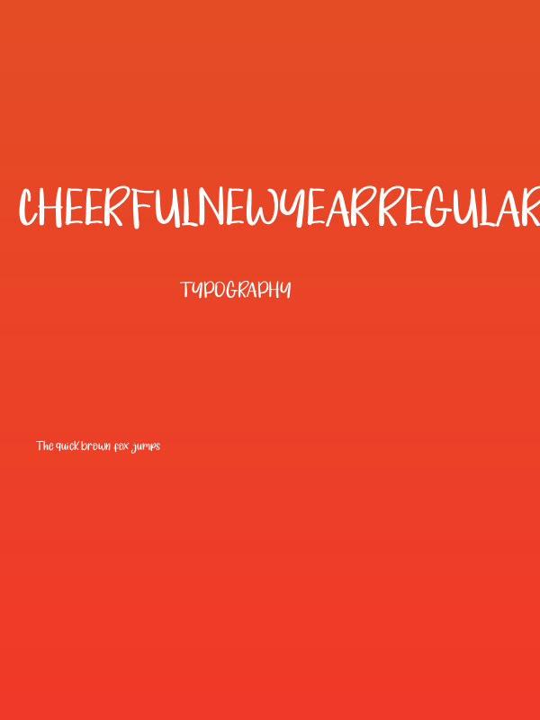 CheerfulNewyearRegular Poster