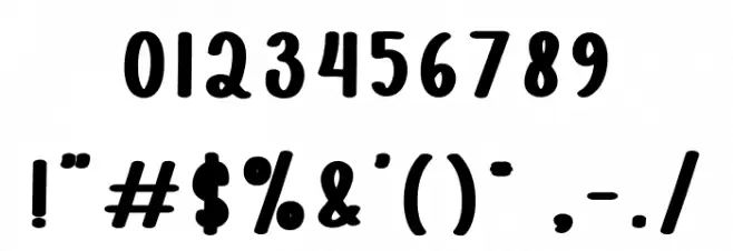 Cheerfully Font OTHER CHARS