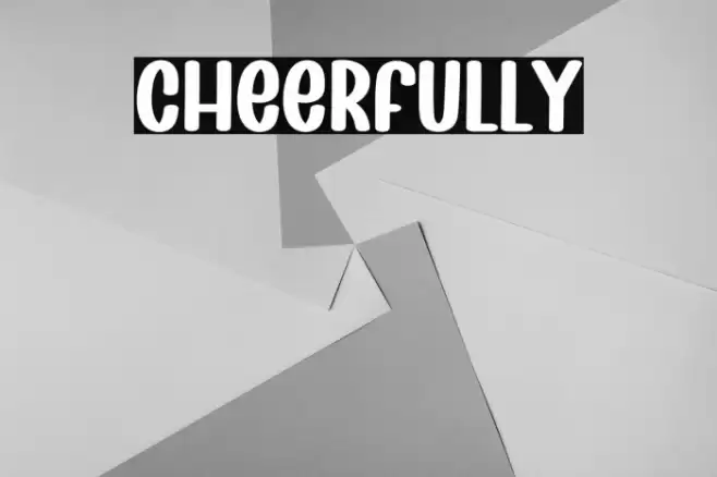 Cheerfully Font examples