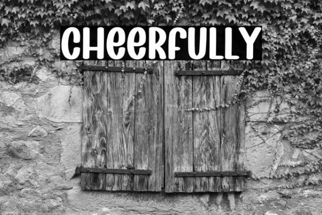 Cheerfully Font examples