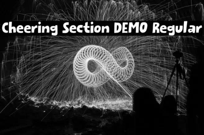 Cheering Section DEMO Regular フォント examples