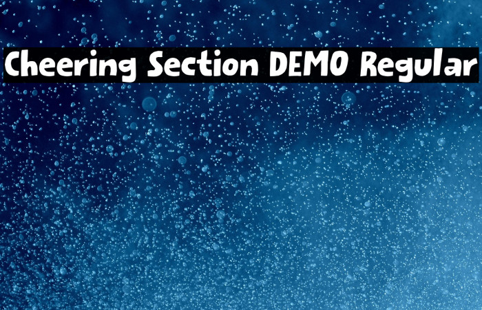 Cheering Section DEMO Regular Example 3