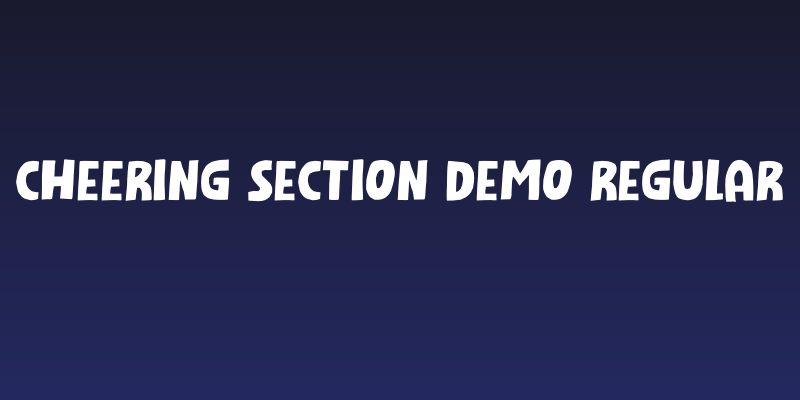 Cheering Section DEMO Regular Social Header