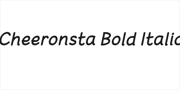 Cheeronsta Bold Italic Logo