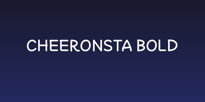 Cheeronsta Bold Social Header