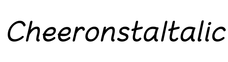 Cheeronsta Italic  नि: शुल्क फ़ॉन्ट्स डाउनलोड