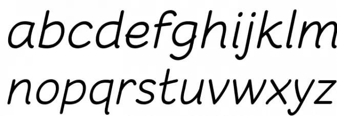 Cheeronsta Light Italic 字体 小写