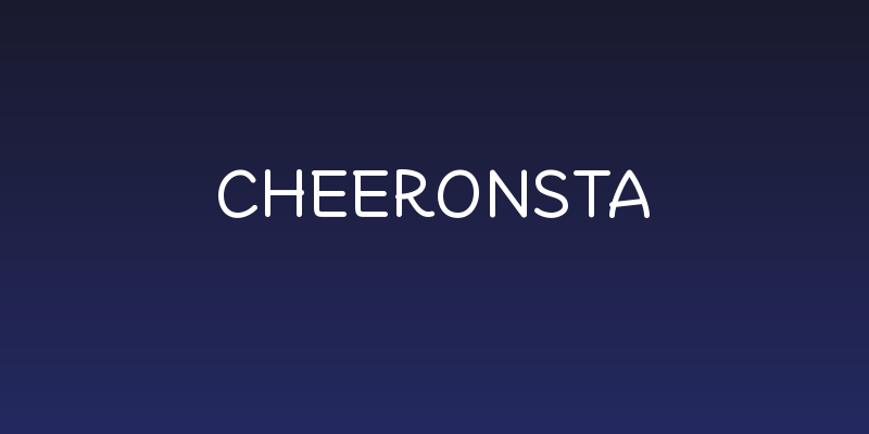 Cheeronsta Social Header