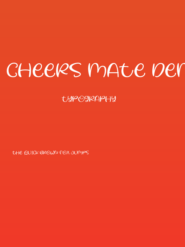Cheers Mate Demo Poster