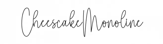Cheescake Monoline  免费字体下载
