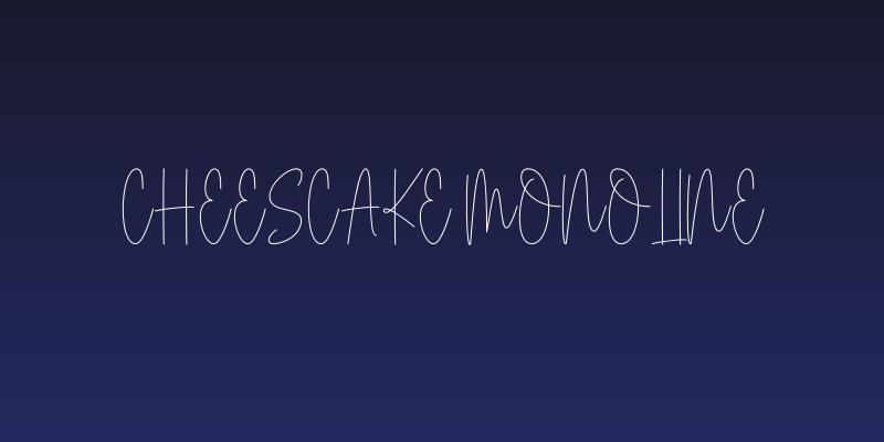 Cheescake Monoline Social Header