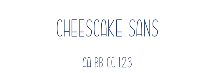 Cheescake Sans Font Preview
