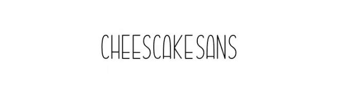 Cheescake Sans  免费字体下载
