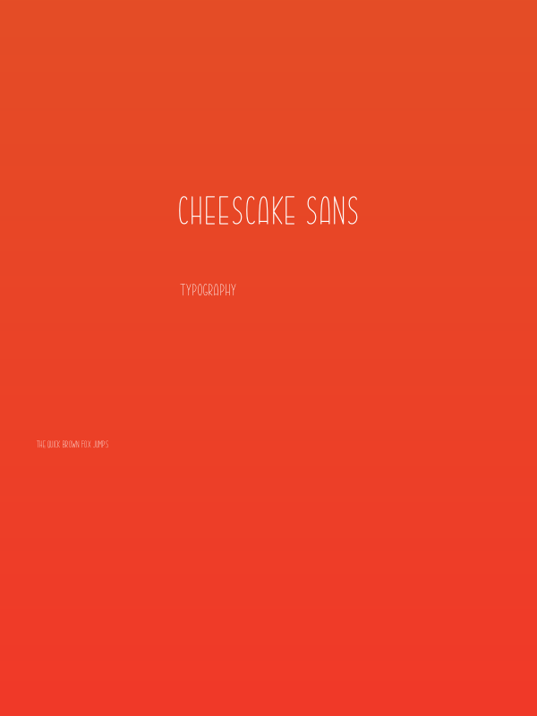 Cheescake Sans Poster