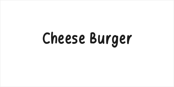 Cheese Burger Logo
